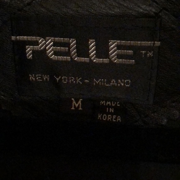 Vintage Pelle Black Leather Coat - Picture 2 of 4